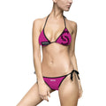 Women's Pink 'VonFreak' Triangle Bikini Swimsuit — Tie-Side Two-Piece Beachwear