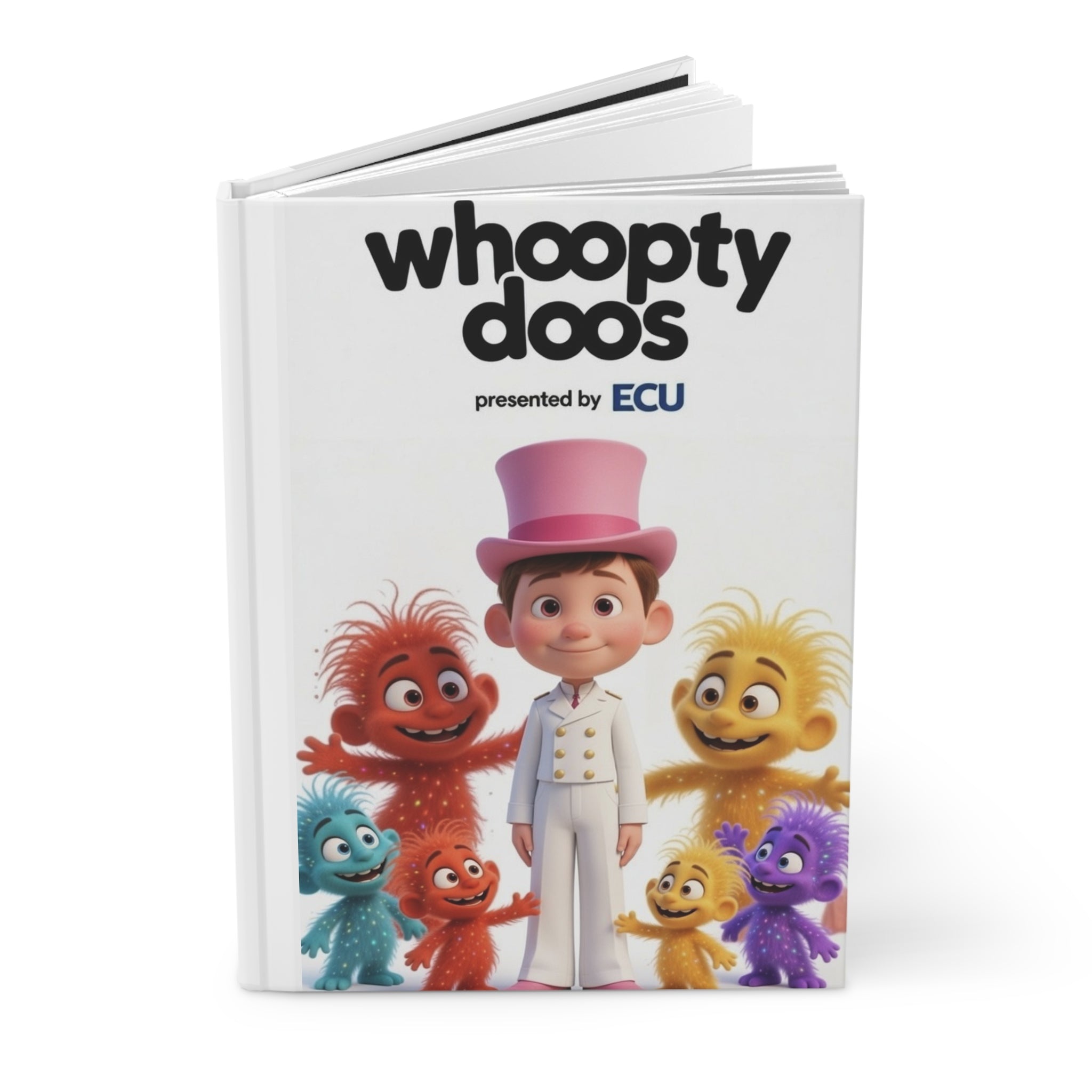 Whoopty Doos Hardcover Journal — Kids' Cute Character Notebook