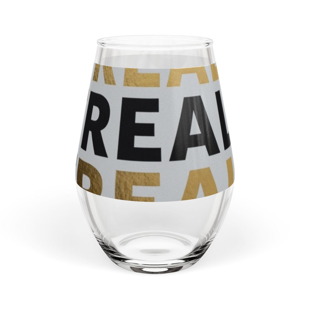Stemless Wine Glass – 'Won't Adult' Bold Typography Glass, 11.75oz