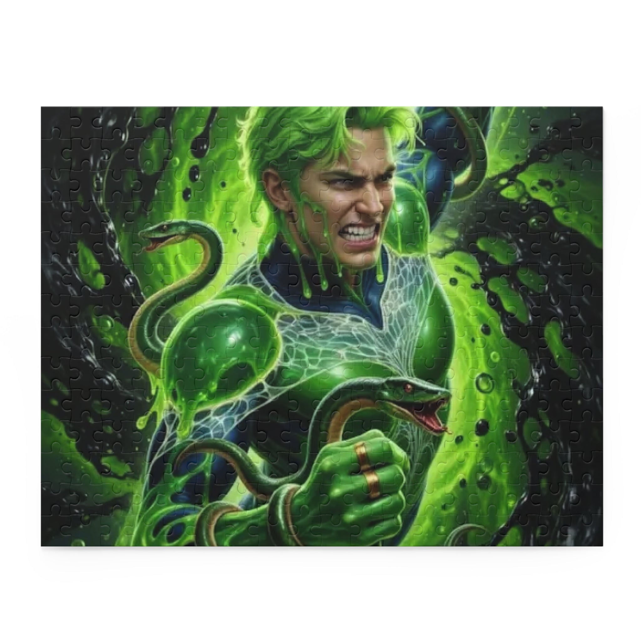 Green Venom Fantasy Puzzle — 120/252/500‑Piece High‑Detail Jigsaw