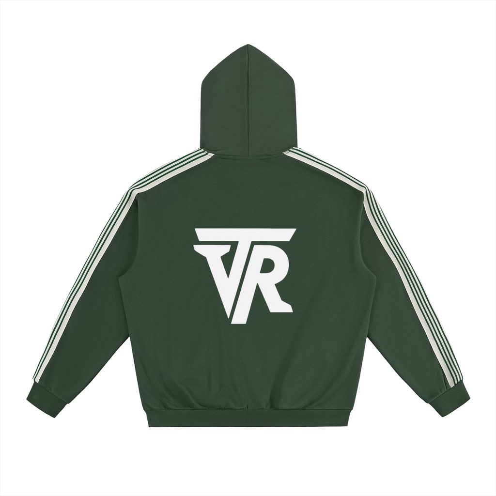 Side Stripe Drop-Shoulder Hoodie