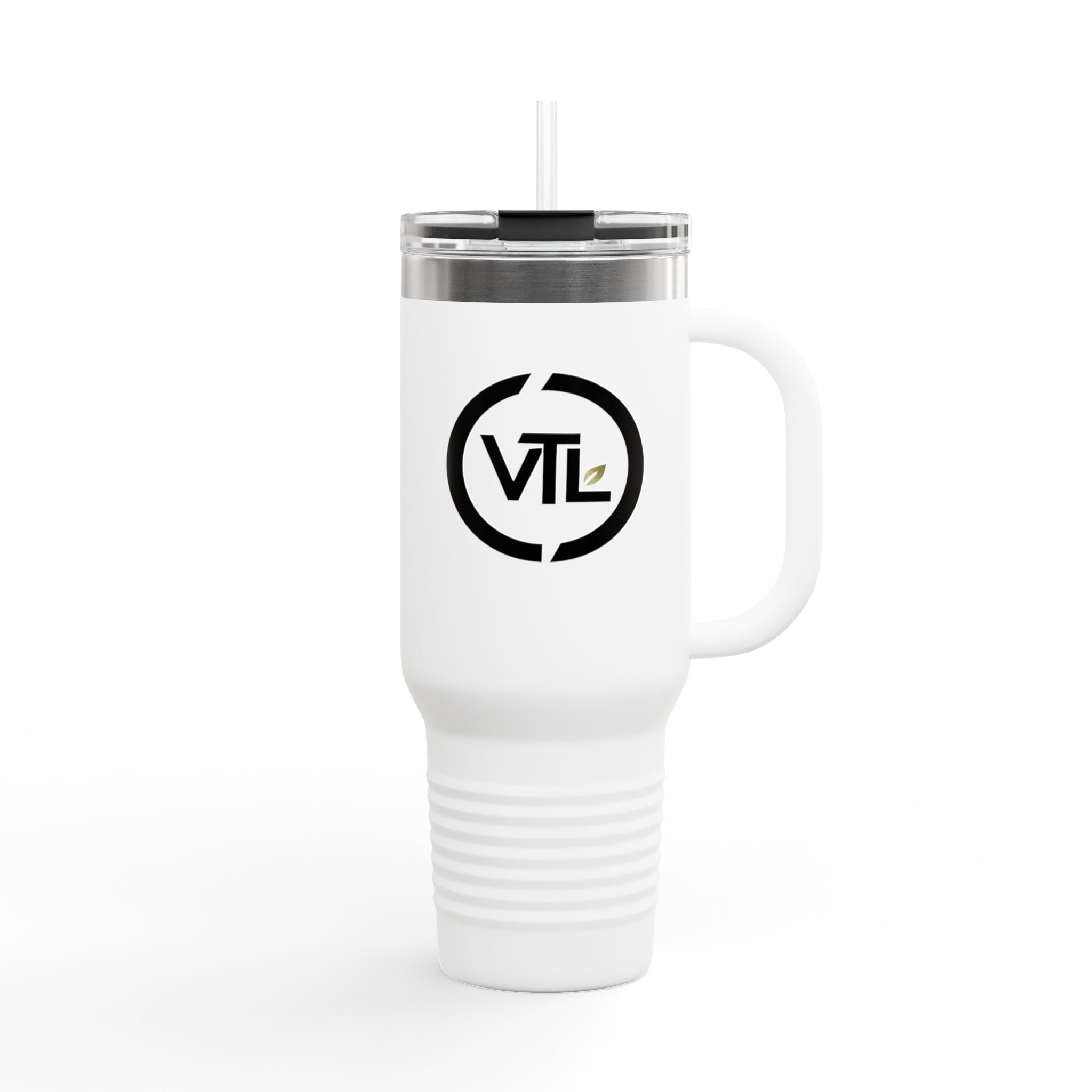 40oz Insulated Travel Mug — VTL Logo Stainless Steel Tumbler with Straw