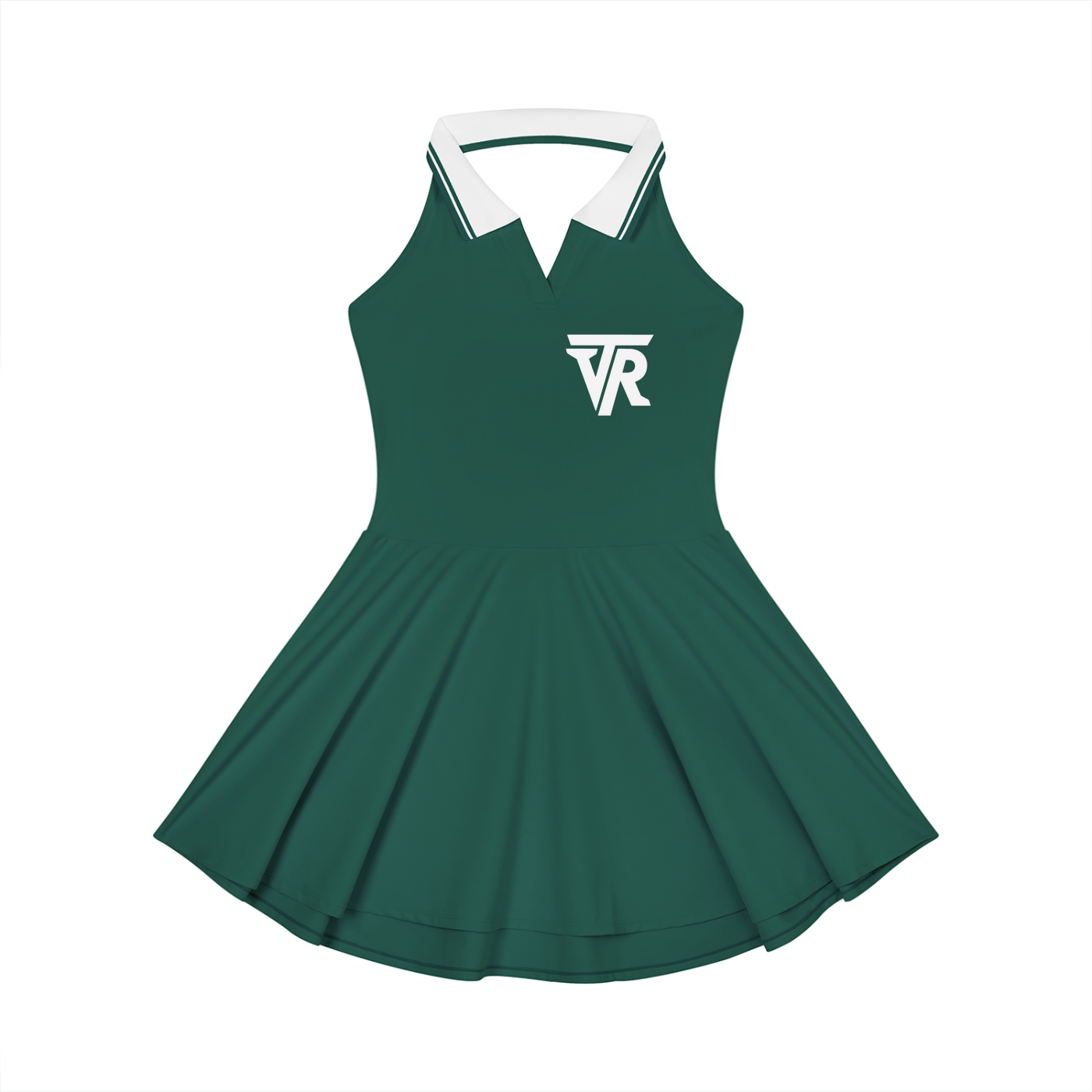 Women's Collared Halter A-Line Tennis Dress