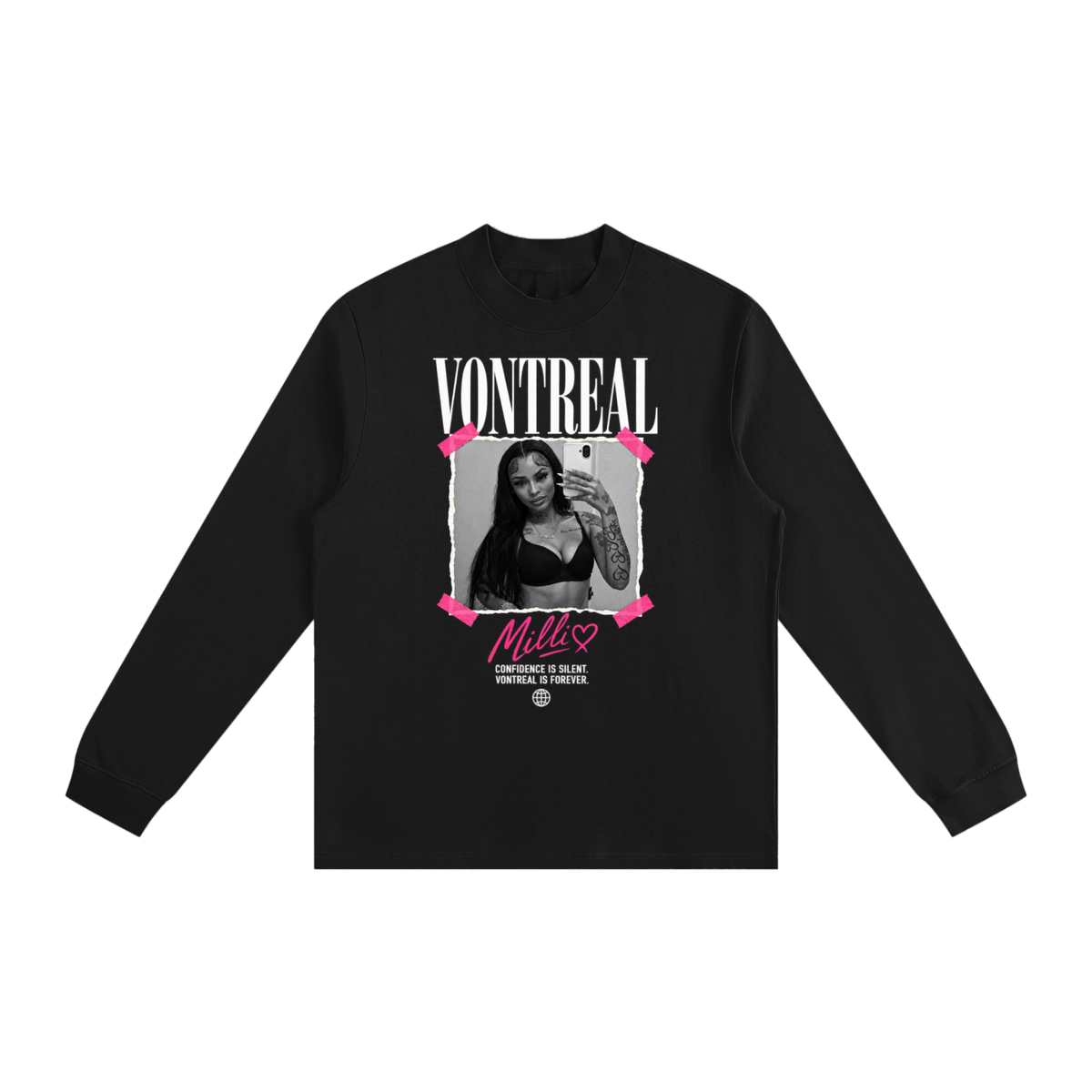Mili x vontreal Essential Non-Shrink Mock Neck Sweatshirt