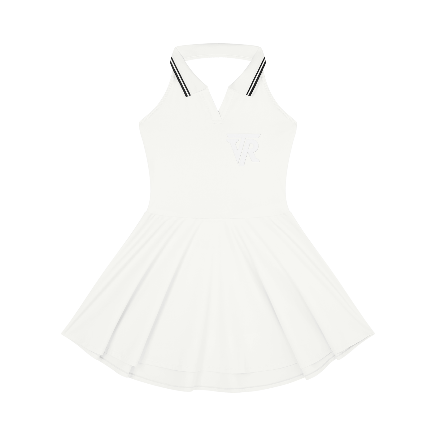 Women's Collared Halter A-Line Tennis Dress