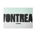 Vontreal Glass Cutting Board – Modern Typography Kitchen Board