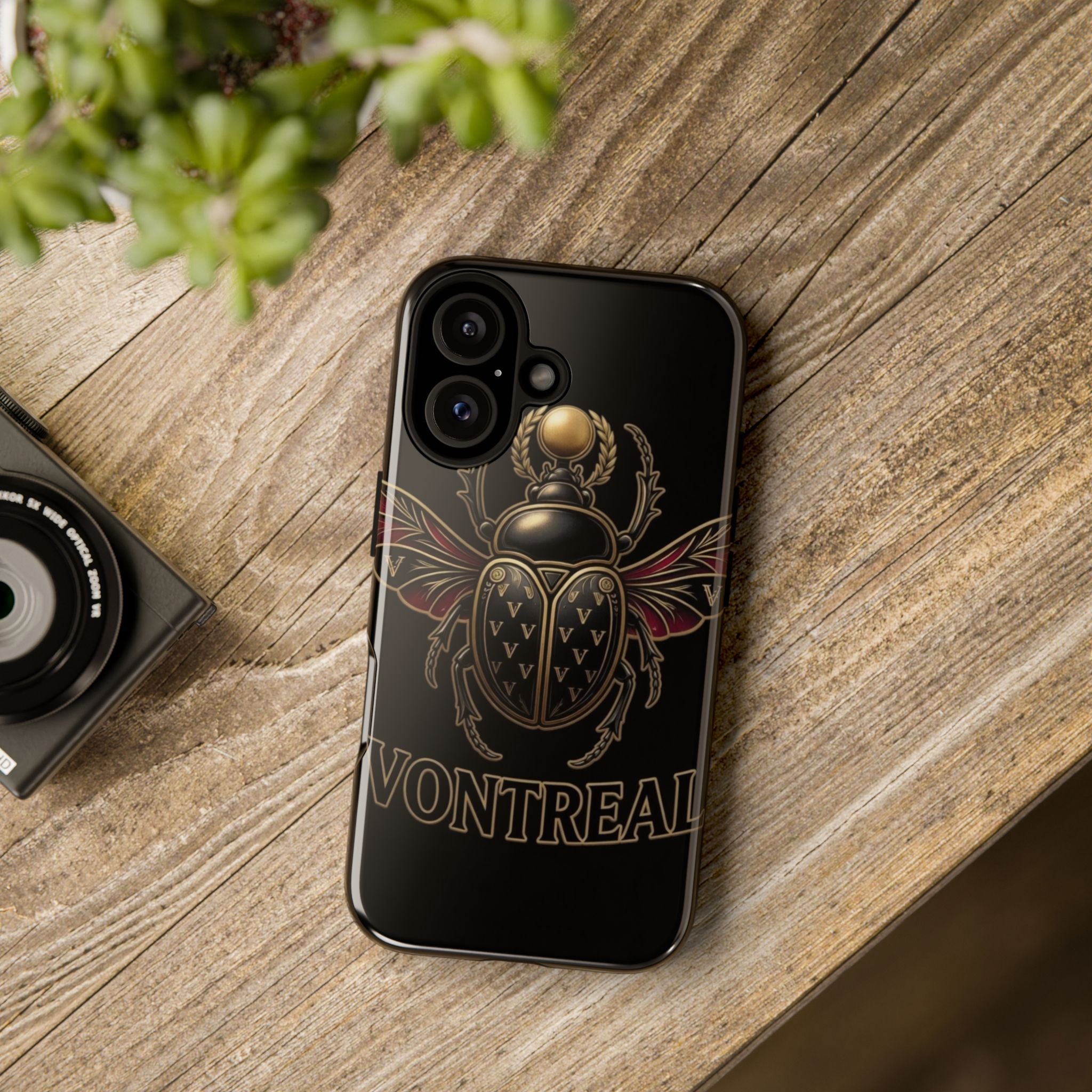 Phone Case - Gold Scarab Beetle Montreal Design