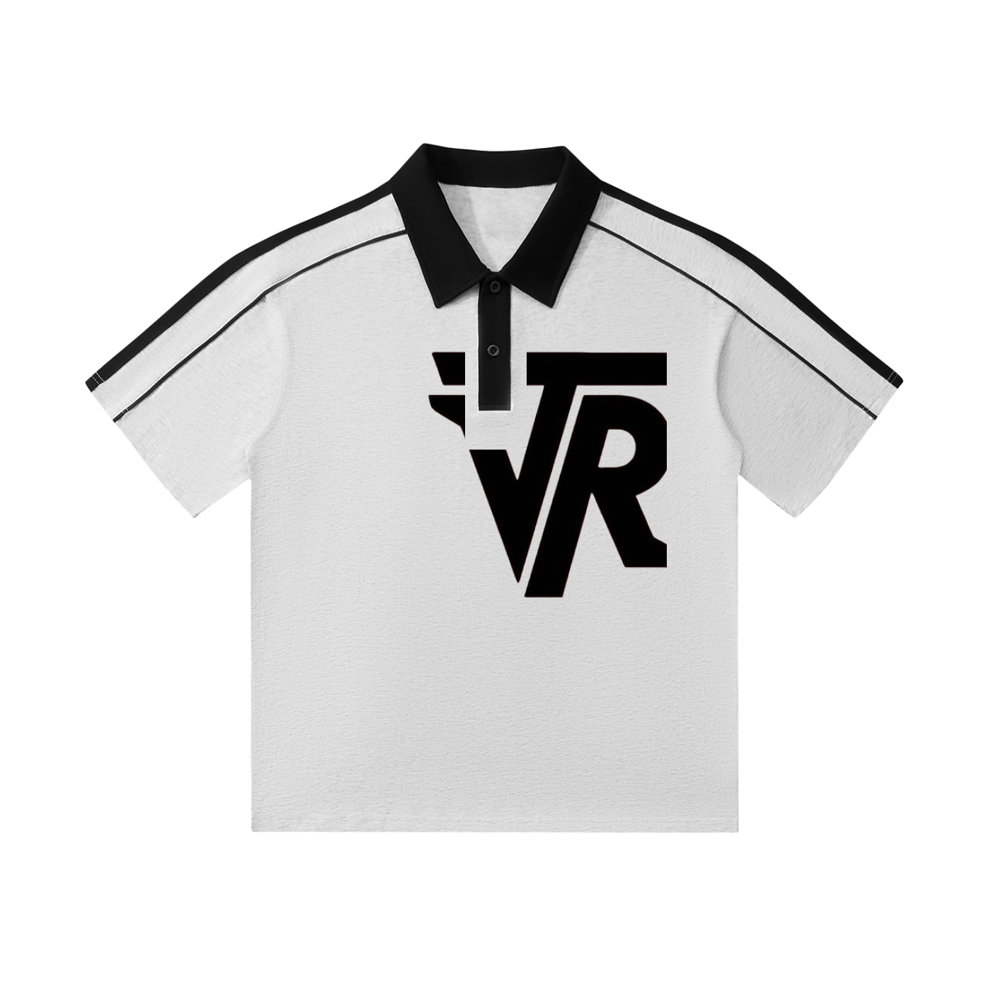 Contrast Collar Short-Sleeve Polo Shirt