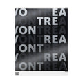 Montreal Typographic Wrapping Paper — Black & Gray City Word Pattern