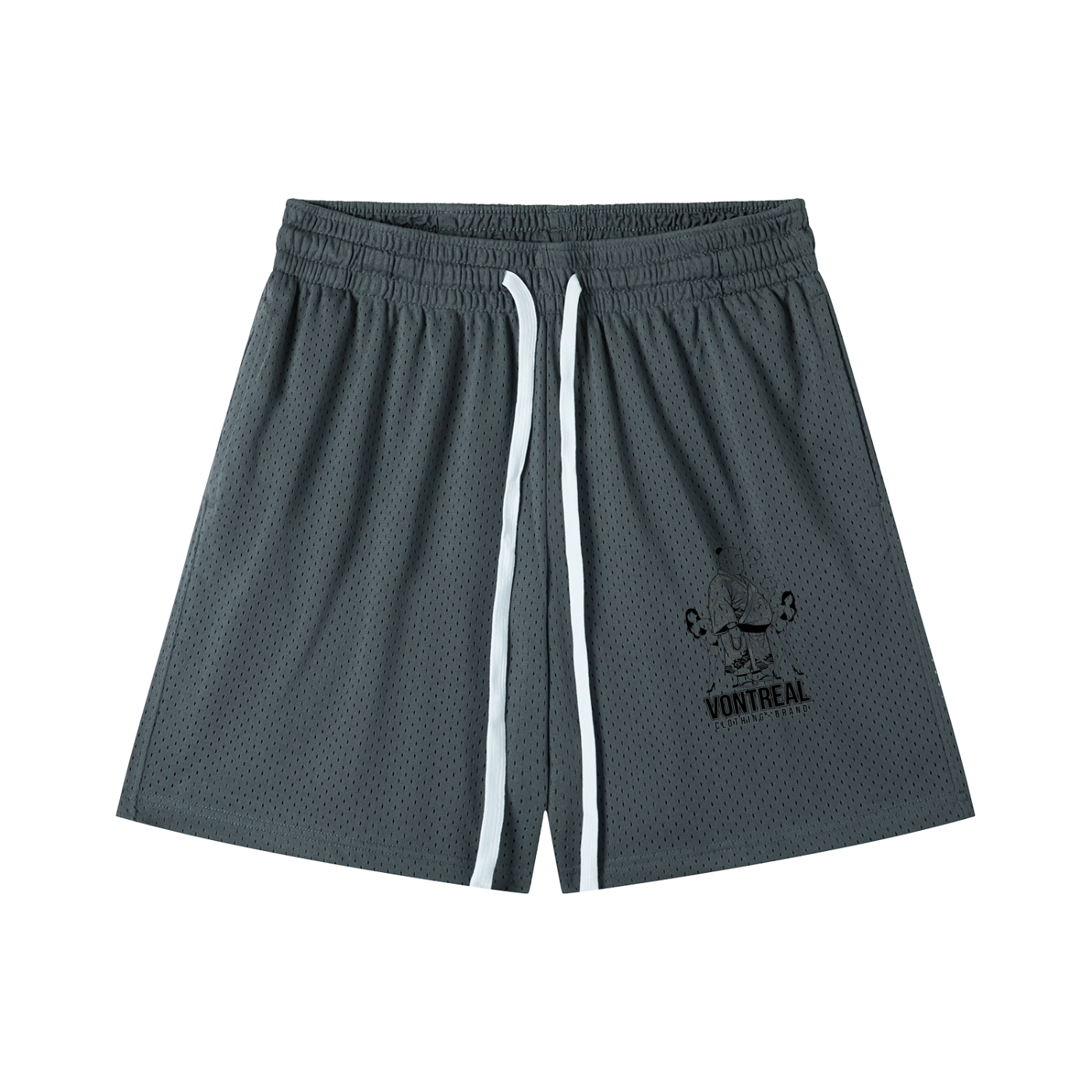 Mesh Drawstring Shorts