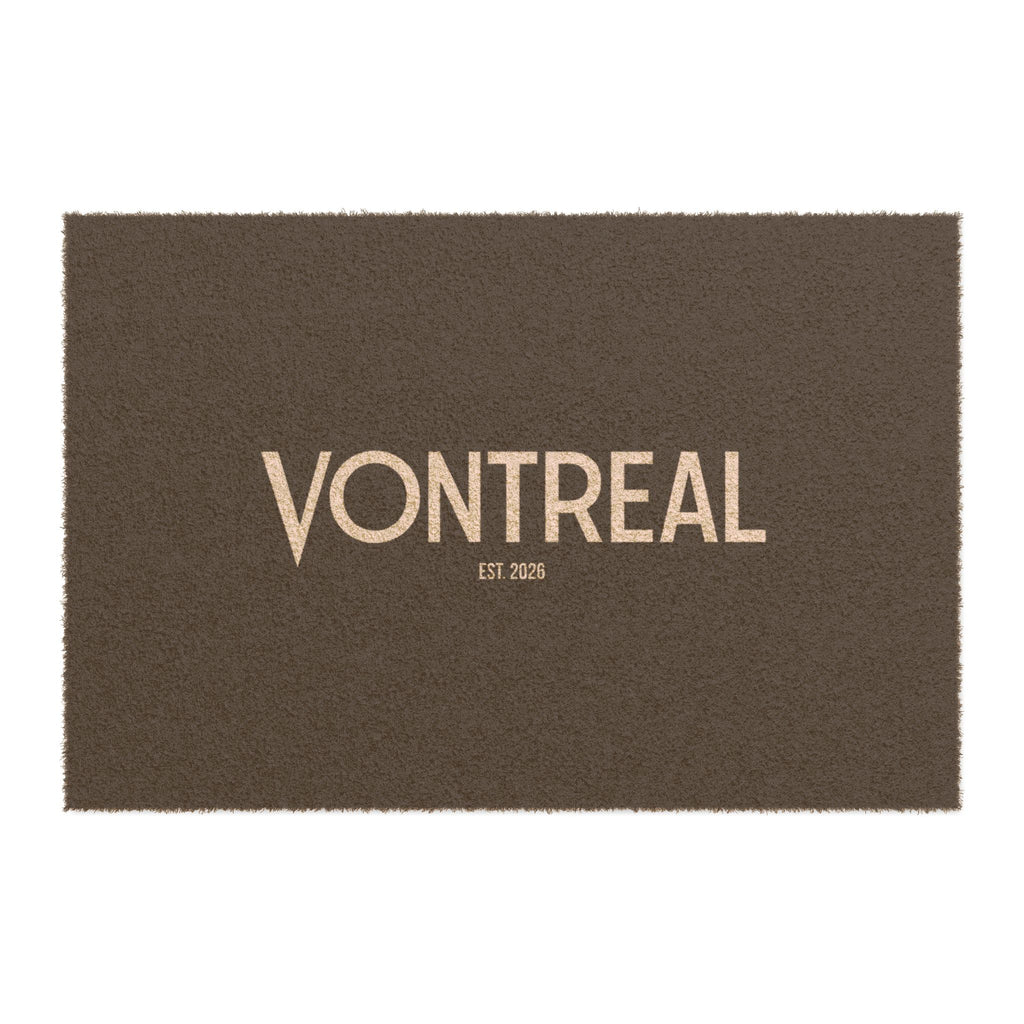Personalized 'VONTREAL' Doormat – Modern Neutral Welcome Mat (Est. 2015)