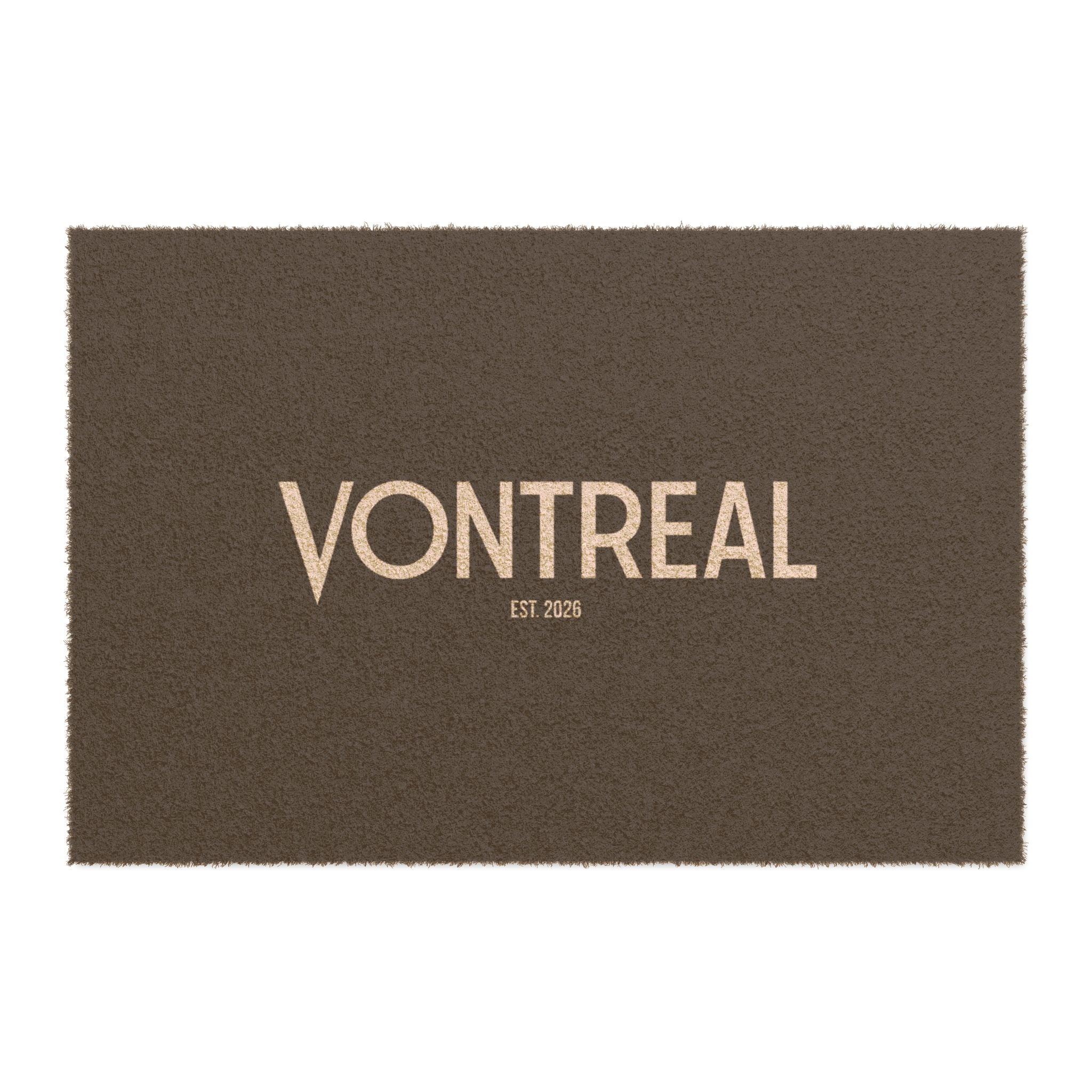 Personalized 'VONTREAL' Doormat – Modern Neutral Welcome Mat (Est. 2015)