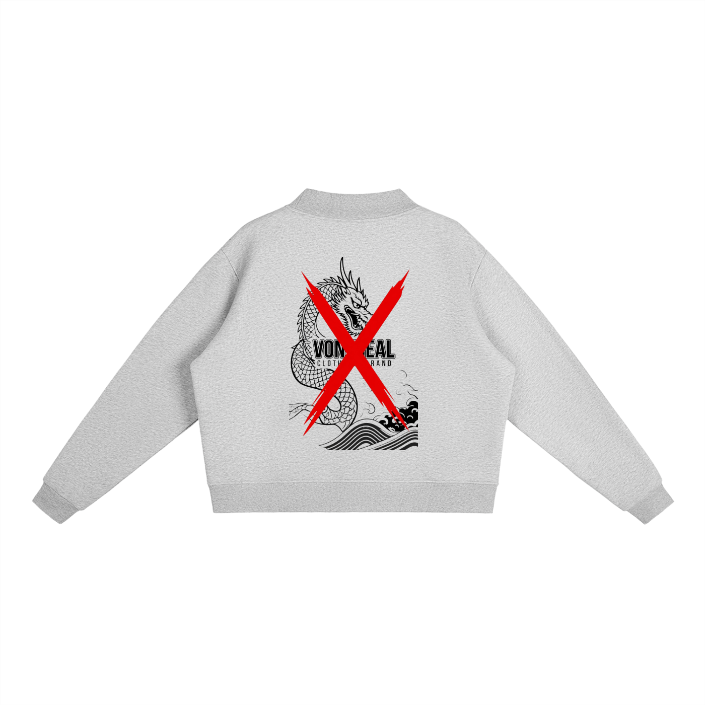 Essential Fleece Mock-Neck Crew Sweatshirt