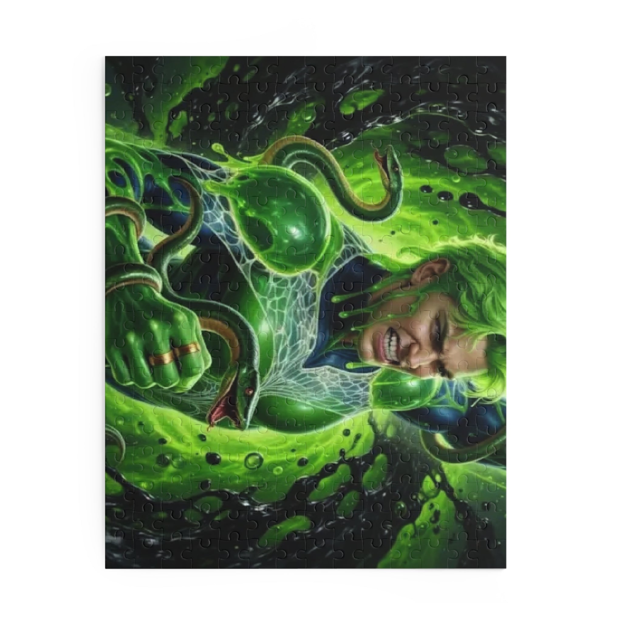 Green Venom Fantasy Puzzle — 120/252/500‑Piece High‑Detail Jigsaw