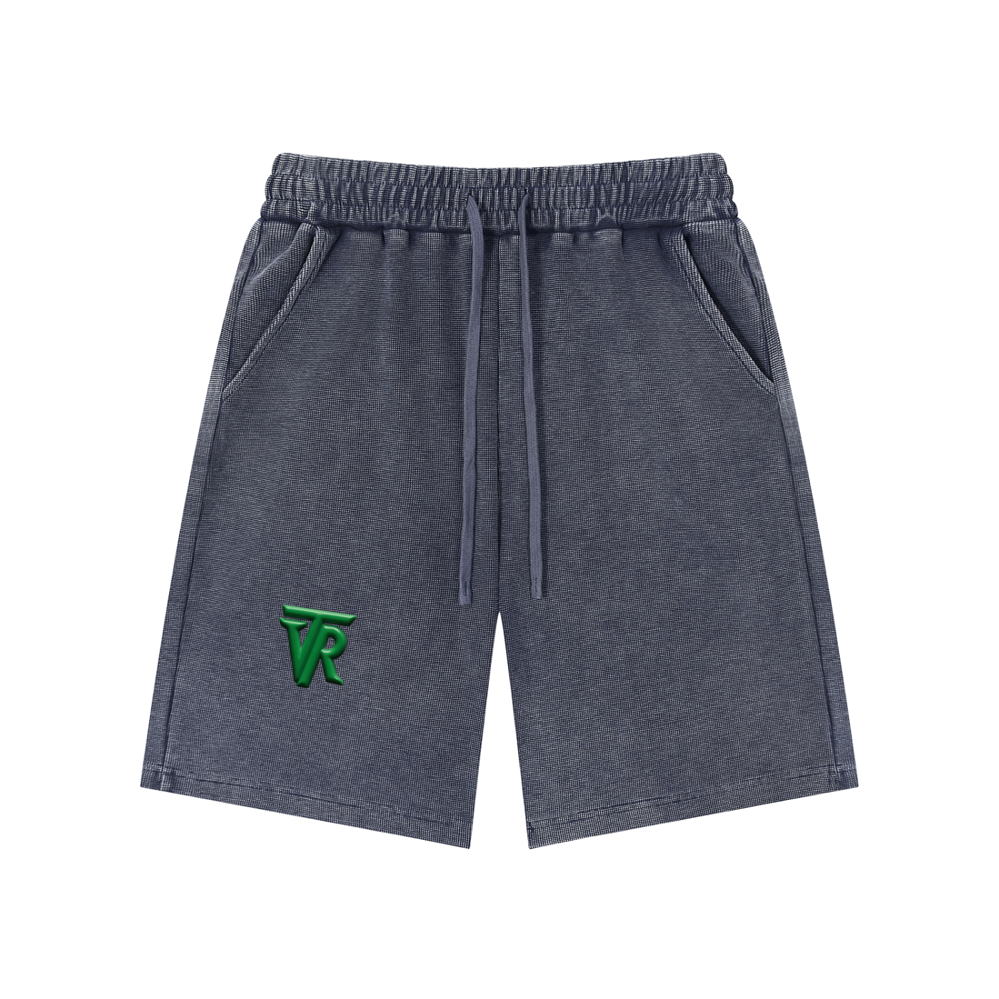 Mineral Wash Waffle Knit Shorts