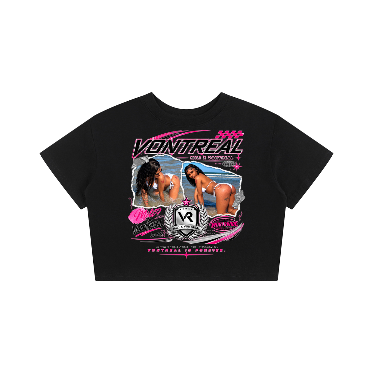 Mili x vontreal Baby Tee Seamless T-Shirt - 200 GSM