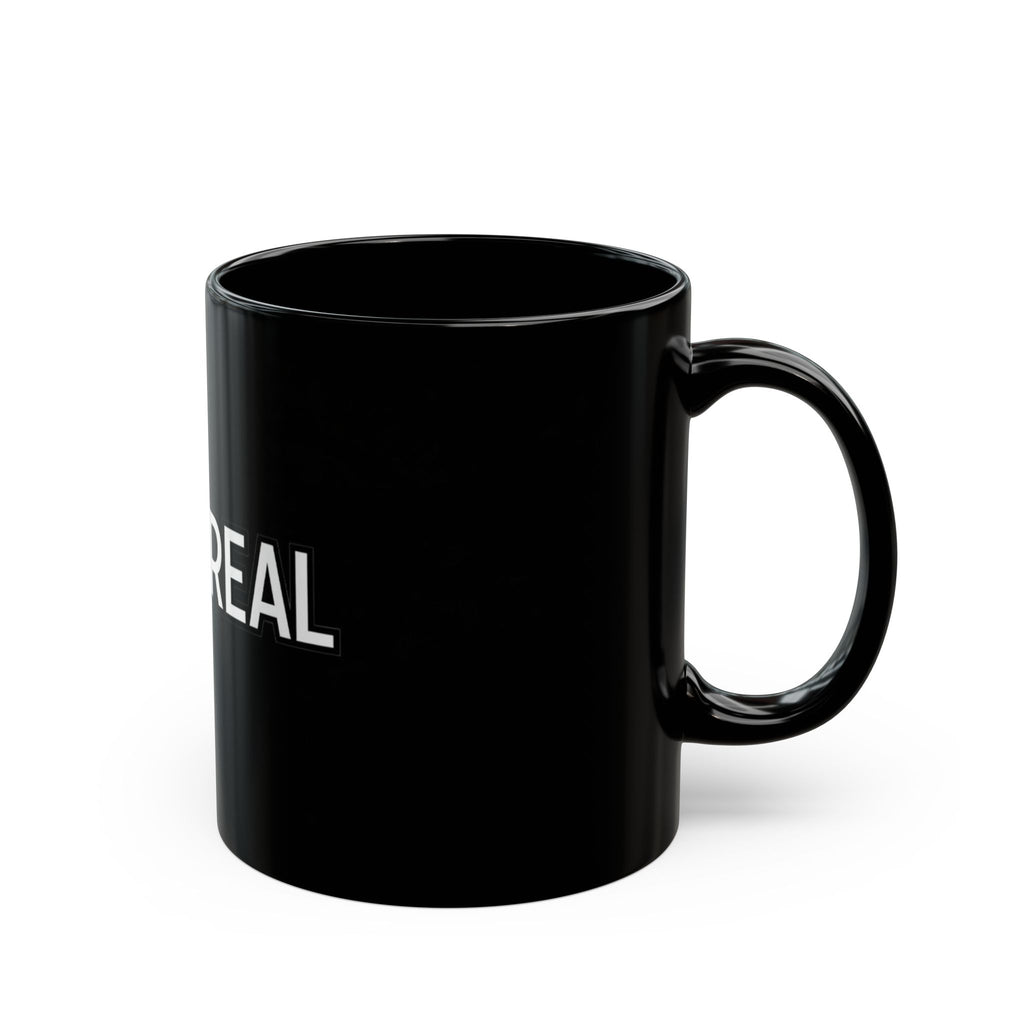 Vontreal Black Ceramic Mug — Minimal White Logo (Est. 2026)