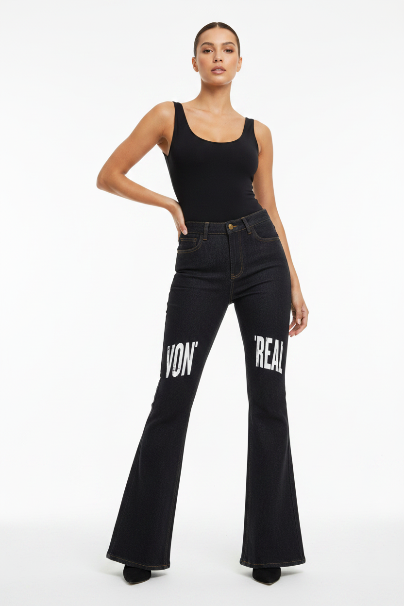 Women's High-Rise Flared Jeans
