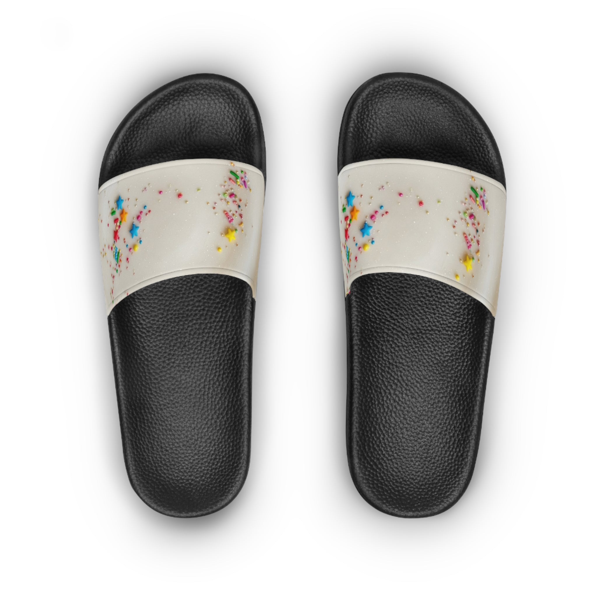 Women's Slide Sandals – Confetti Splash Beach Slides