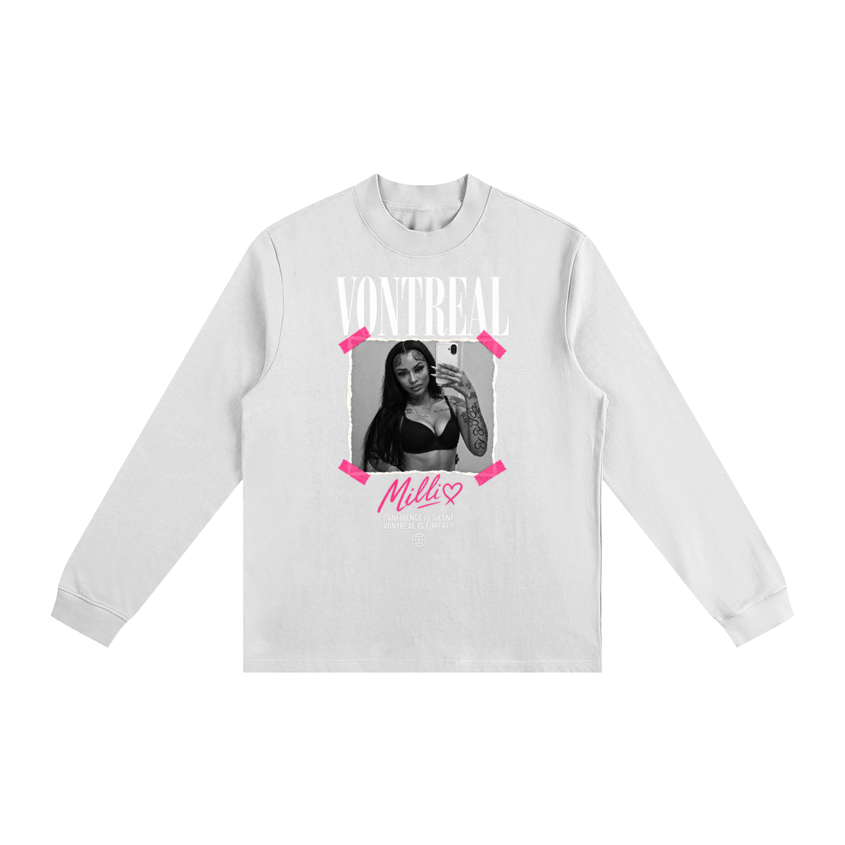 Mili x vontreal Essential Non-Shrink Mock Neck Sweatshirt