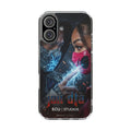 Clear Magnetic Phone Case — 'Soul of a' Masked Warrior Design (Impact-Resistant)