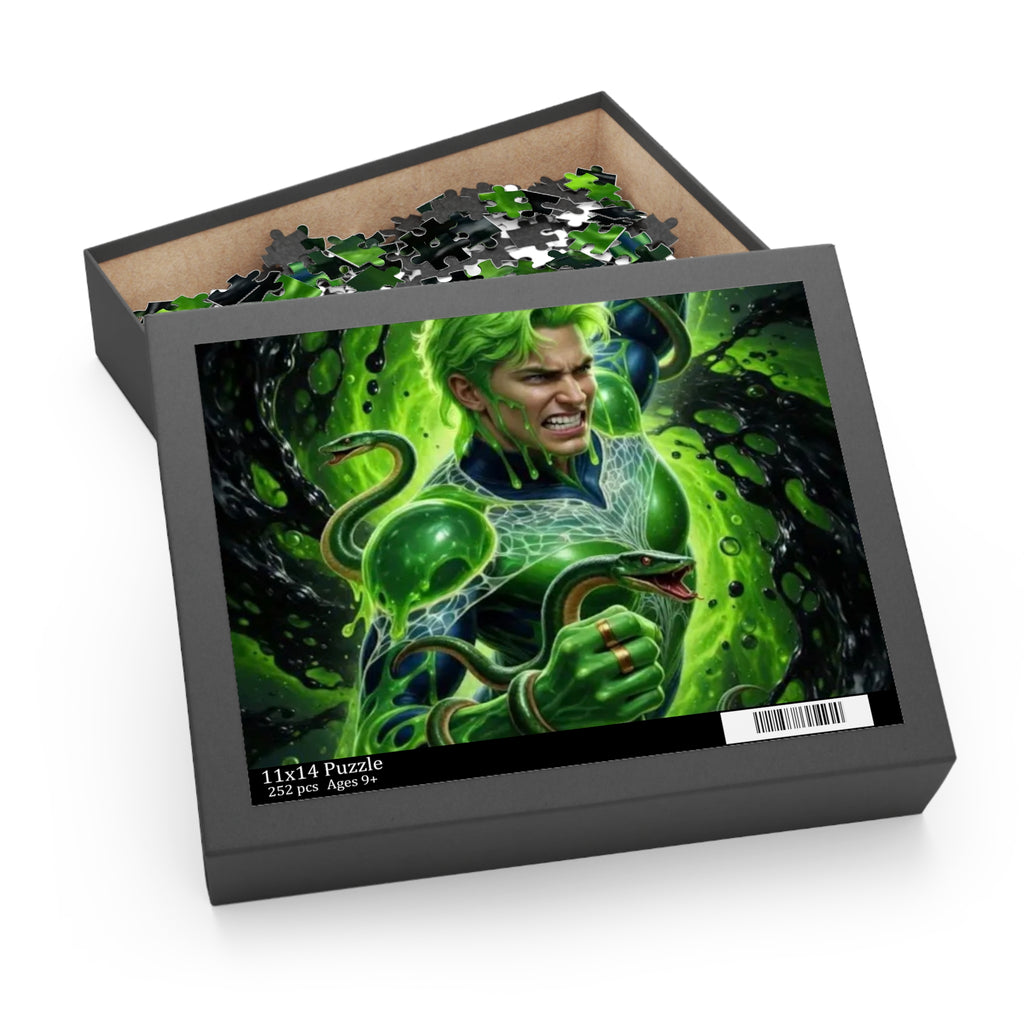 Green Venom Fantasy Puzzle — 120/252/500‑Piece High‑Detail Jigsaw