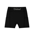 Women's High-Waisted Pocket Biker Shorts