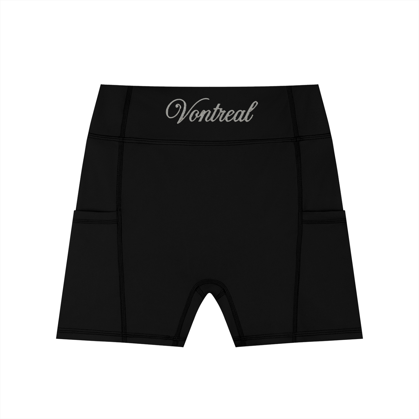 Women's High-Waisted Pocket Biker Shorts