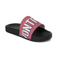 Women's Slide Sandals - Pink Contrast 'MONTEREY' Graphic Pool Slides