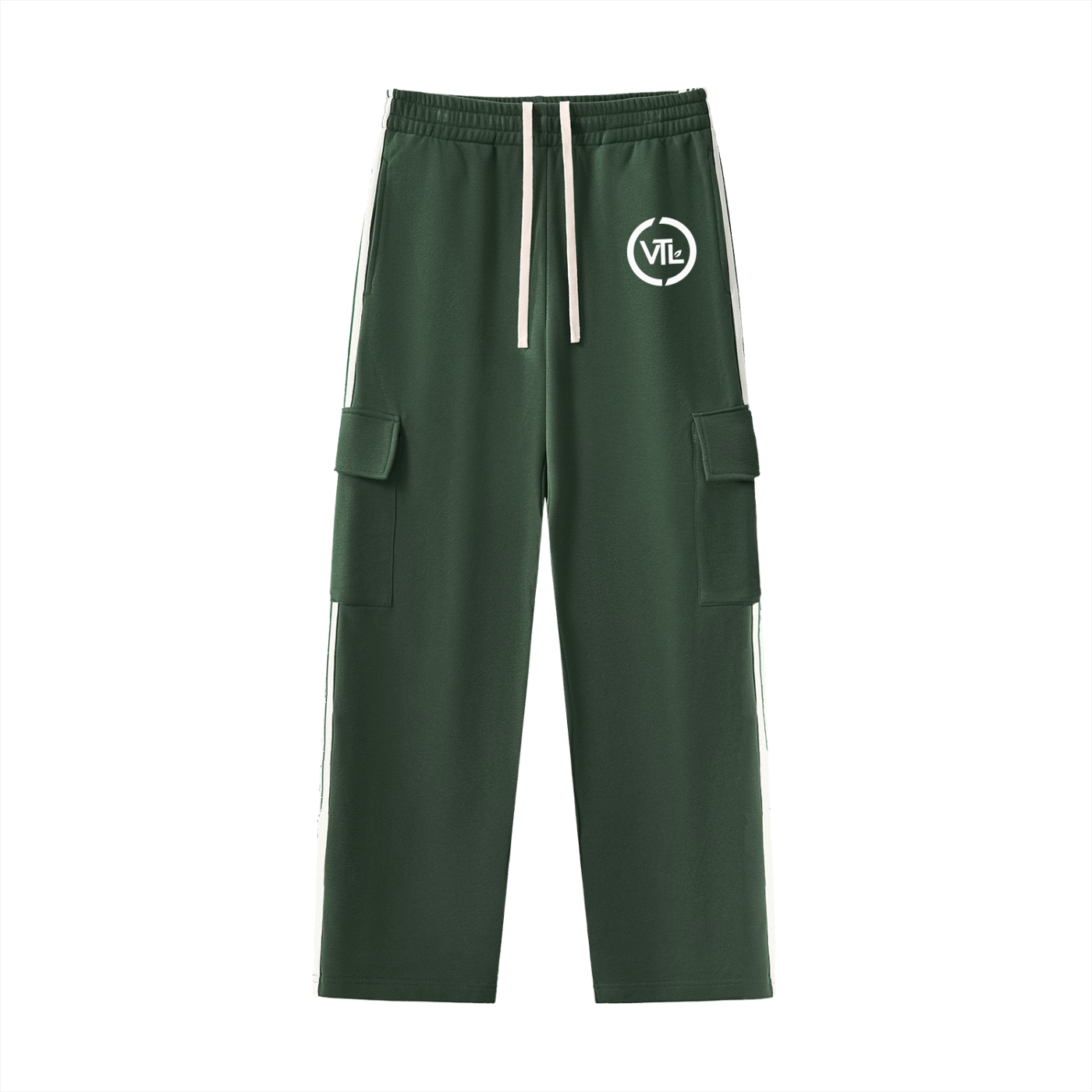 Side Stripe Straight-Leg Pants