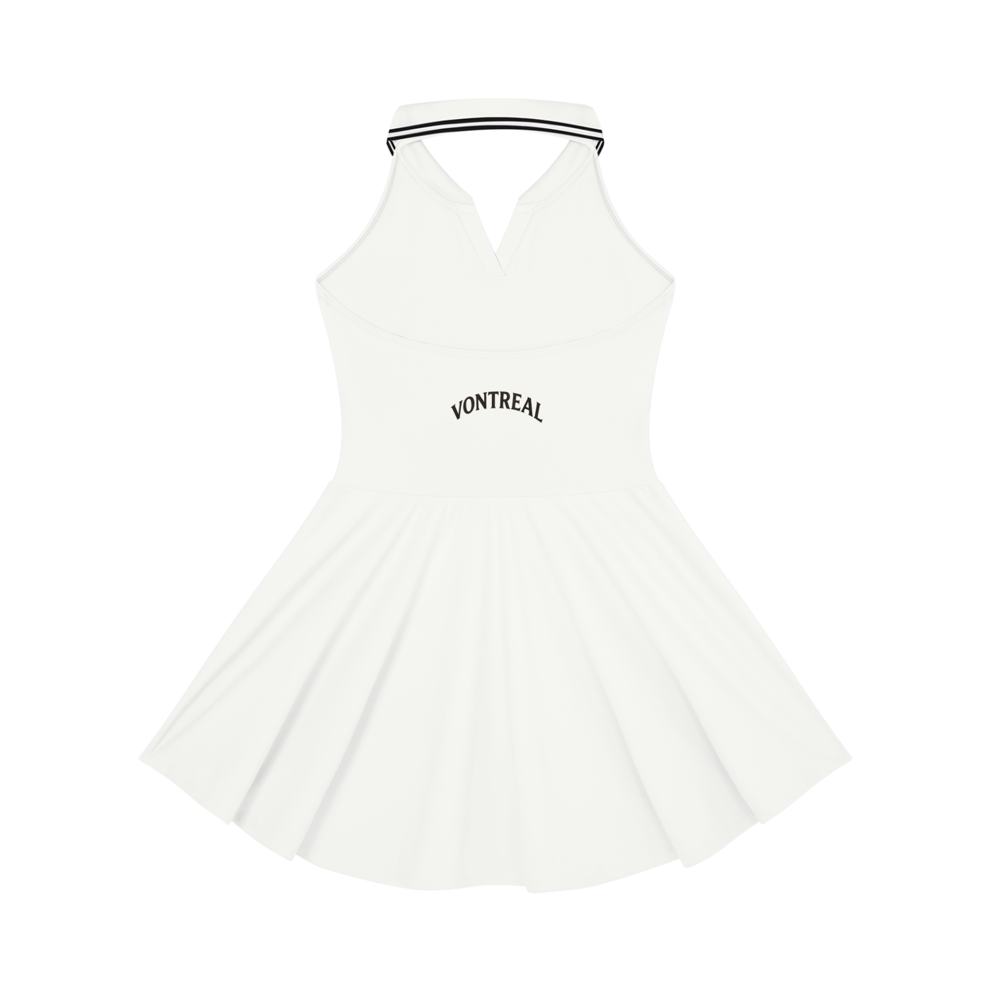 Women's Collared Halter A-Line Tennis Dress