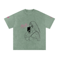 Snow Washed Oversized Cotton T-Shirt