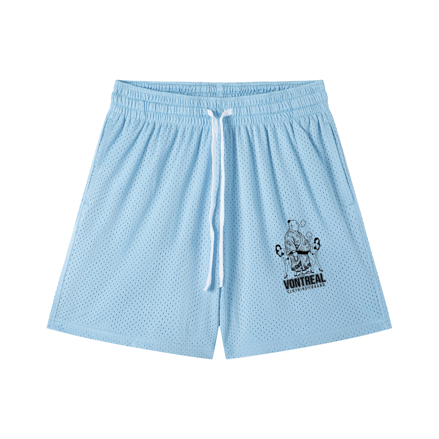 Mesh Drawstring Shorts