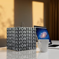 Montreal Cube Light Lamp — Modern Typographic Cityscape Pendant