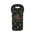 Egyptian Scarab Wine Tote Bag – Montreal Ankh Pattern Bottle Carrier