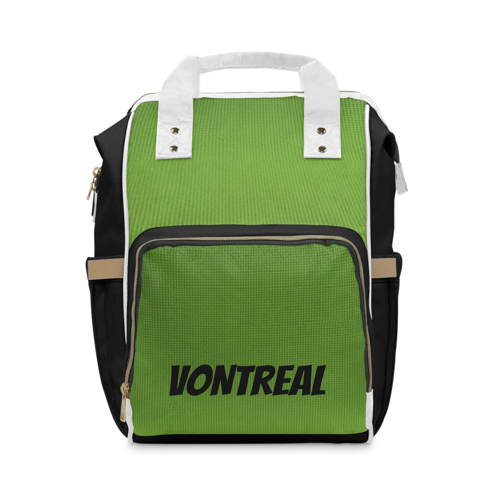 Multifunctional Diaper Backpack — Spacious Green Baby Changing Bag with Insulated Pockets & Stroller Straps