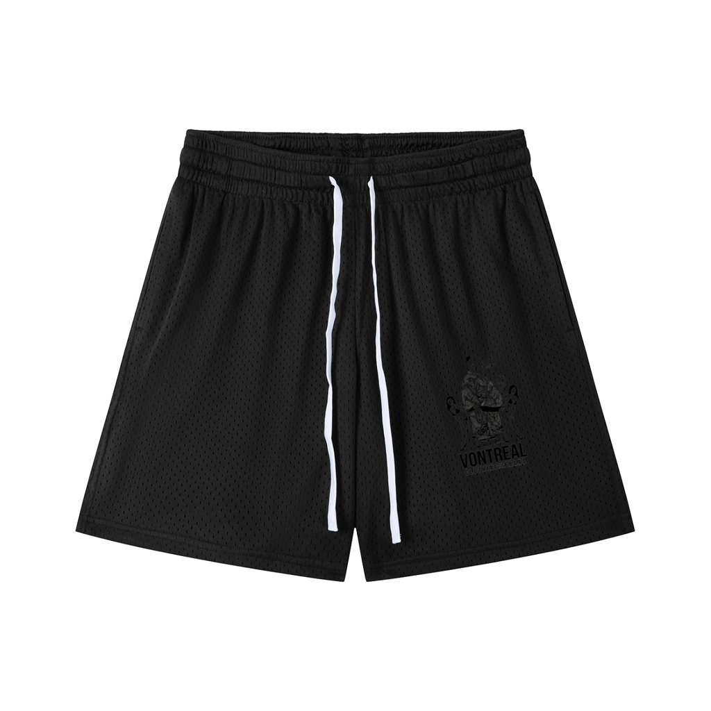 Mesh Drawstring Shorts