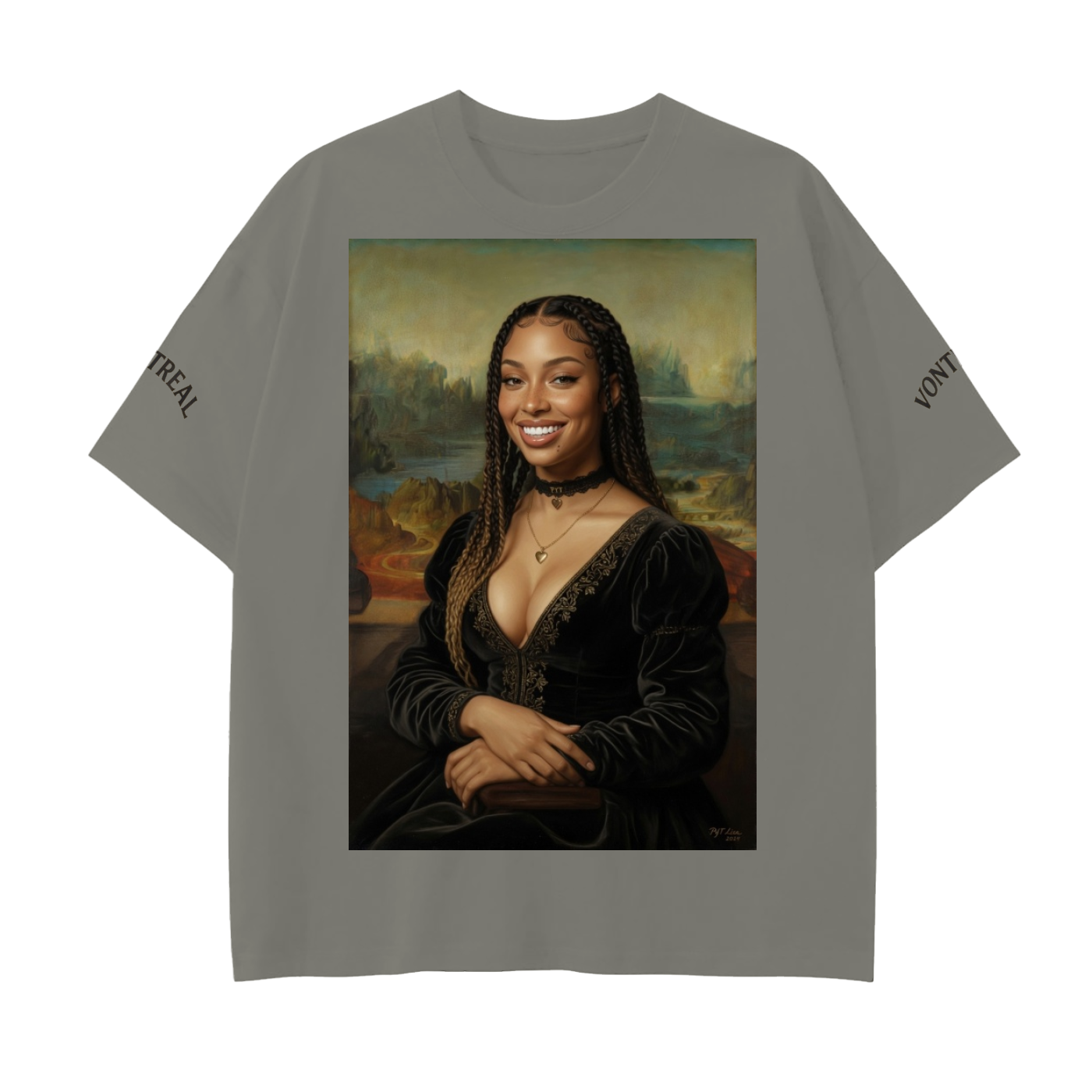 Drop Shoulder Cotton T-Shirt
