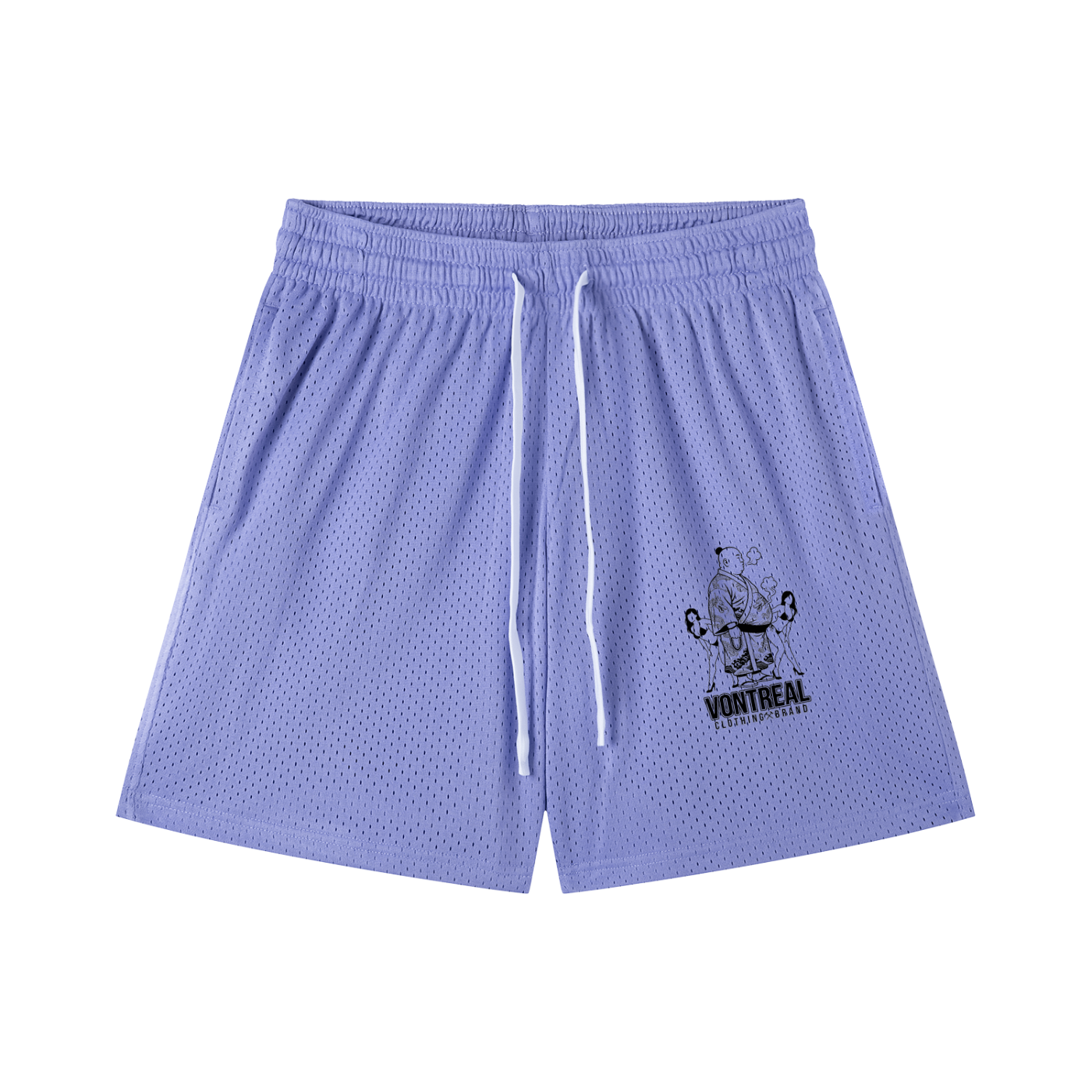 Mesh Drawstring Shorts