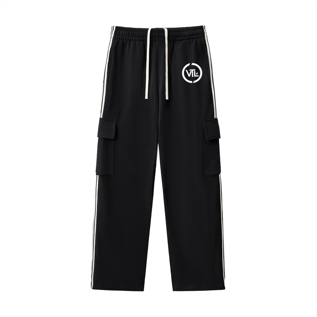 Side Stripe Straight-Leg Pants