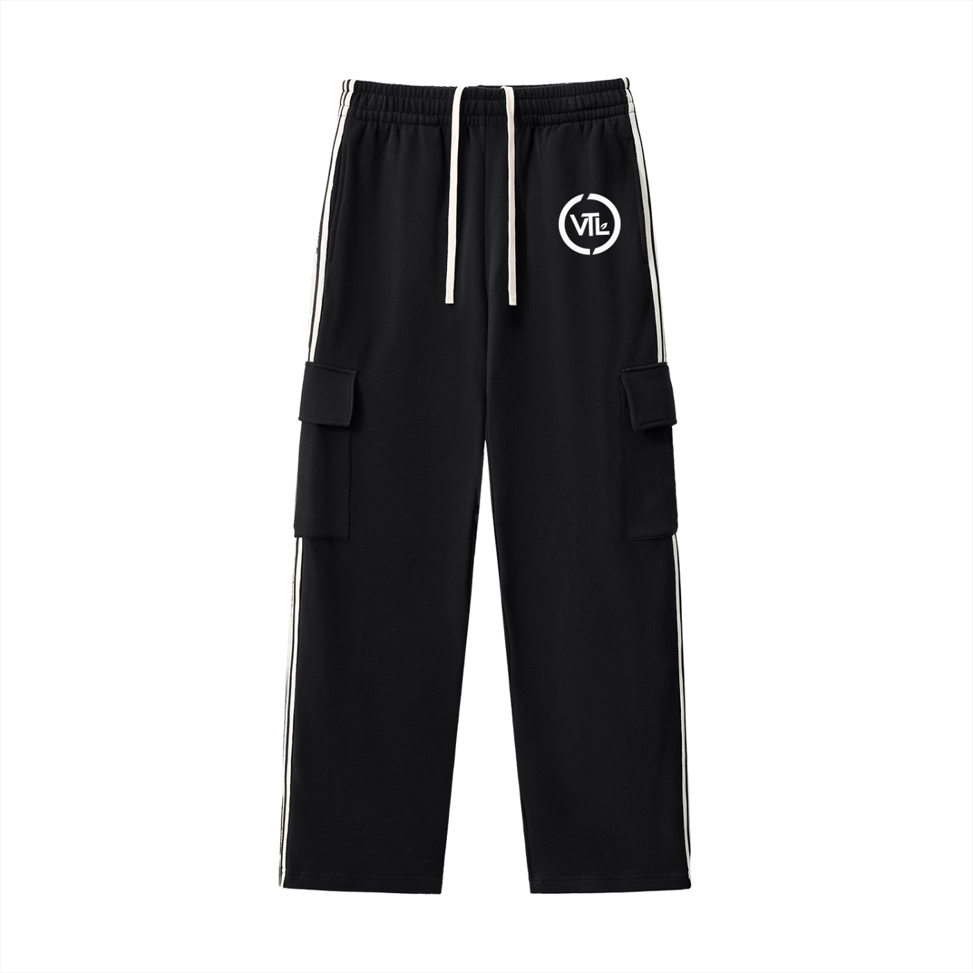 Side Stripe Straight-Leg Pants