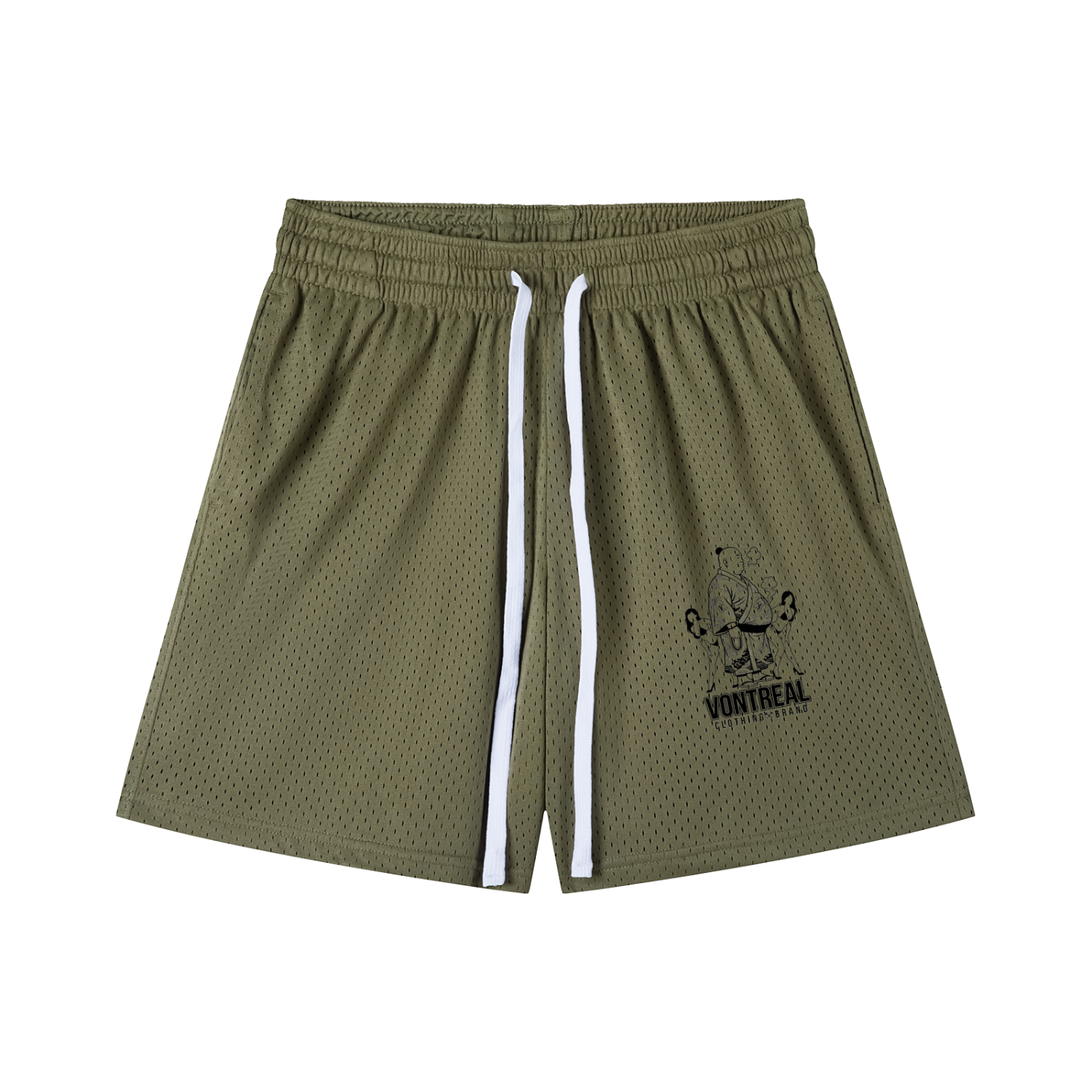 Mesh Drawstring Shorts