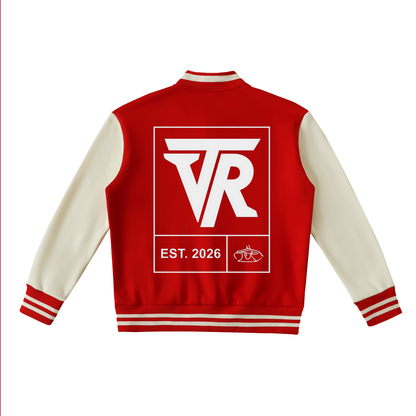 Two-Tone Fleeced Varsity Jacket