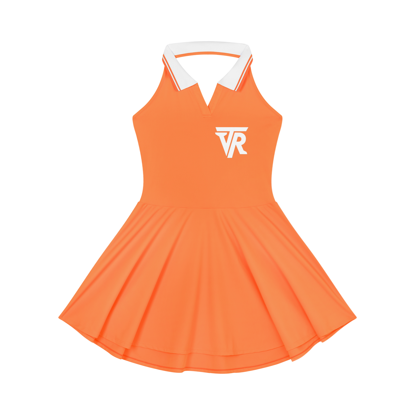 Women's Collared Halter A-Line Tennis Dress
