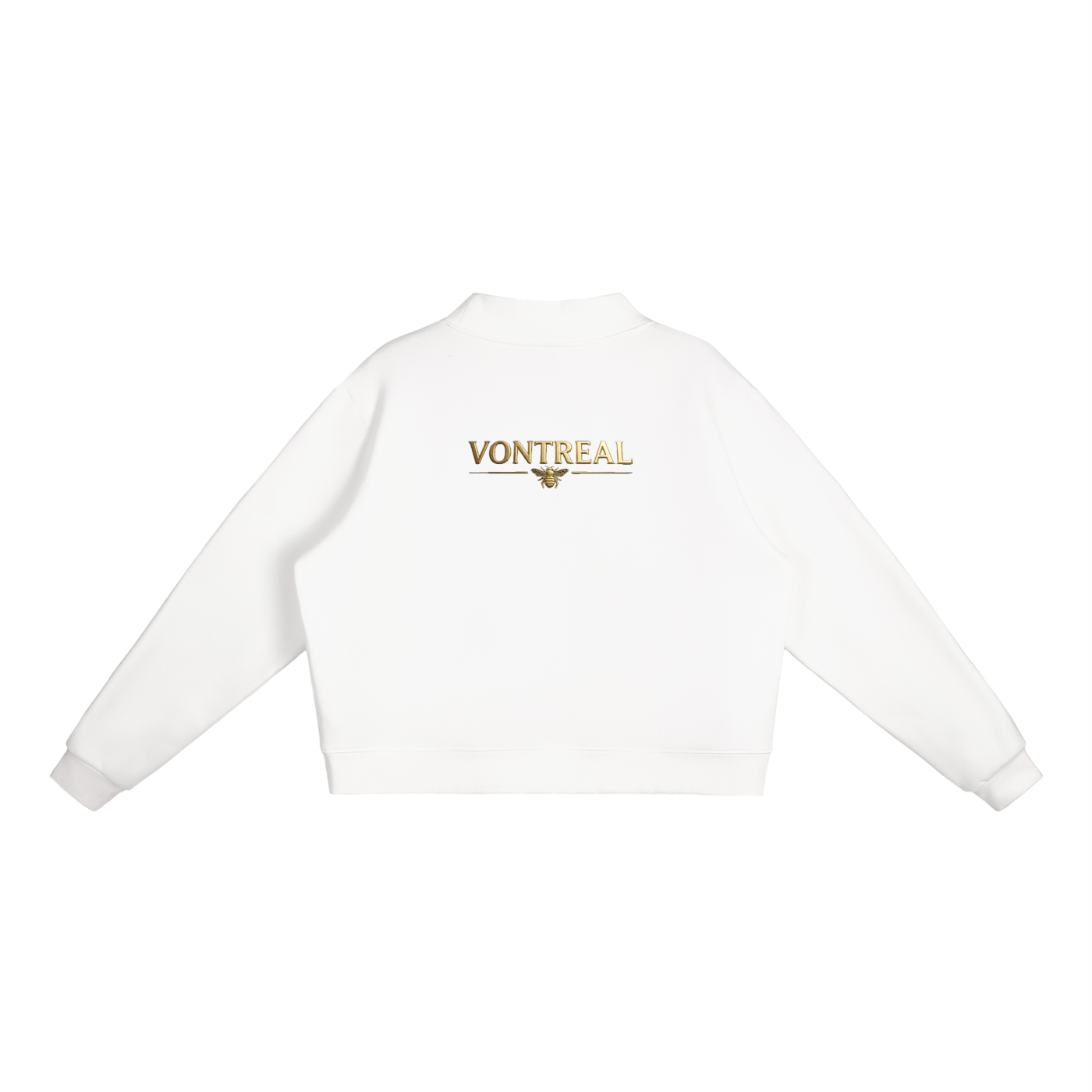 Essential Fleece Mock-Neck Crew Sweatshirt