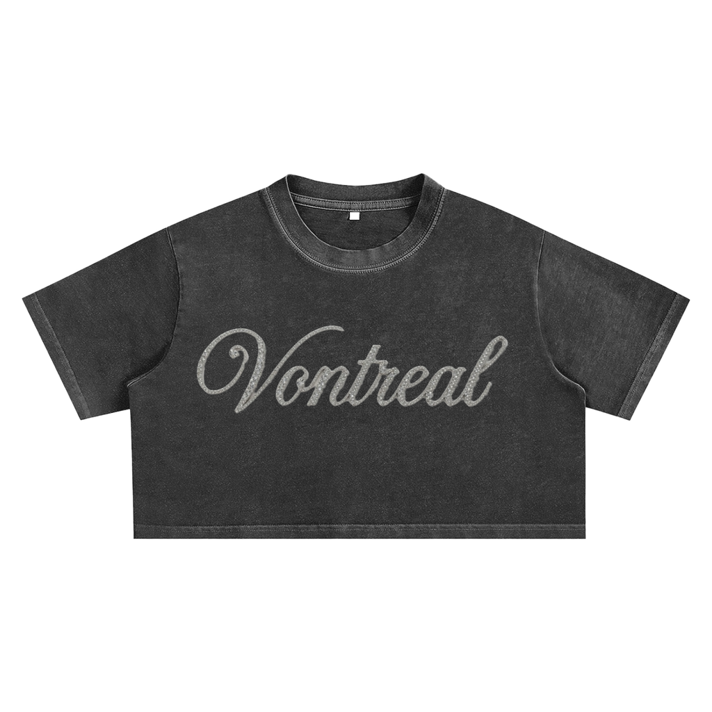 Snow Washed Crop Top