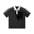 Contrast Collar Short-Sleeve Polo Shirt