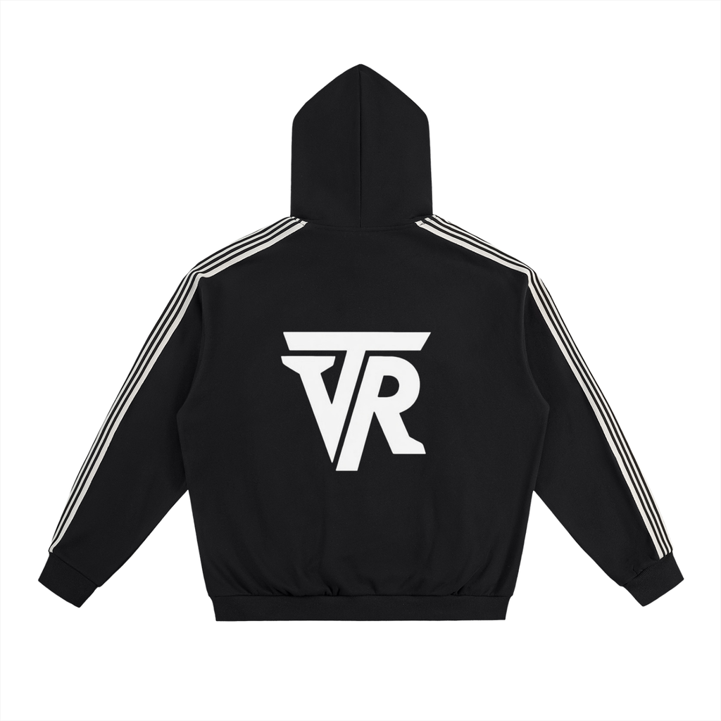 Side Stripe Drop-Shoulder Hoodie