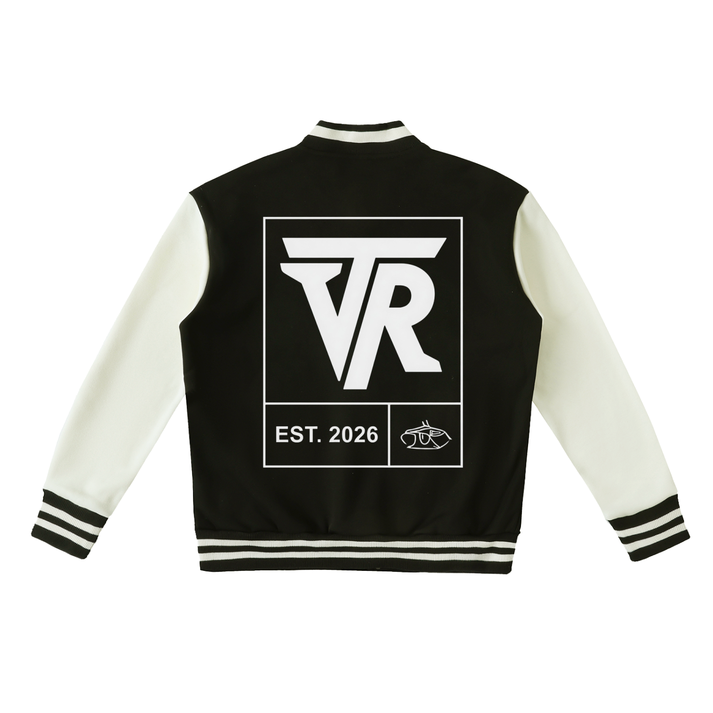 Two-Tone Fleeced Varsity Jacket
