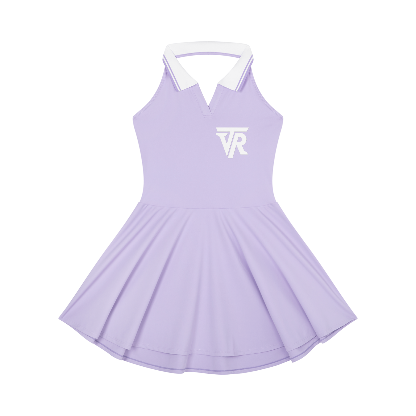 Women's Collared Halter A-Line Tennis Dress